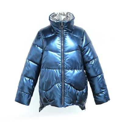 China Durable Durable Winter Ladies Jtfur Warm Clothes Padded Shiny Down Jacket Stripper Bubble Women Down Coated for sale