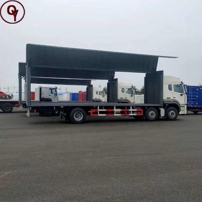 China Price 6995mmX2498mmX3400mm of Howo 10 Wheeler Wing Van Body Truck With Low for sale