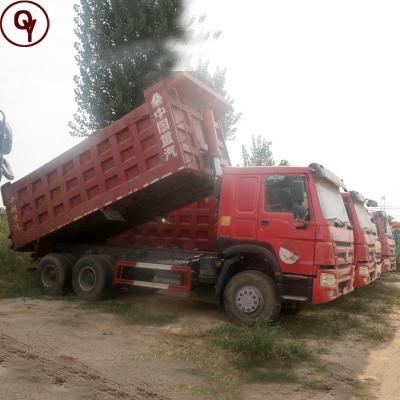 China High quality used howo 6x4 dump truck left hand drive mining truck dump truck for sale > 8L for sale