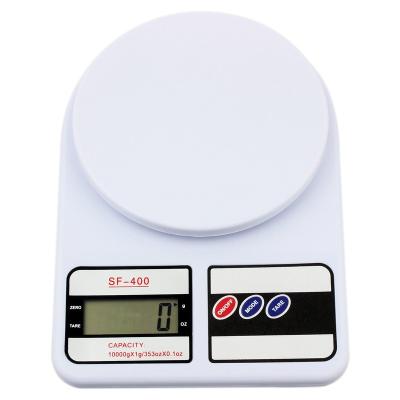 China Weight Measuring Folding Digital Food Hand Kitchen Scales 10Kg Units With Tare Function for sale