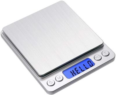 China With Tray I2000 500g*0.01g Mini Digital Balance Scale Weighting Scale Pocket Kitchen Scale for sale