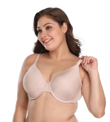 China Women's Breathable Bra Plus Size Breathable Silk Smooth Thin Cup Daily Style Plus Size Bra Set for sale