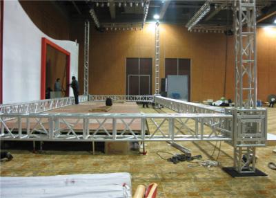 China Lightweight Quadrate Aluminum Box Truss Indoor Green 16m Span 2m / 3m / 4m Length for sale