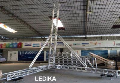 China Single Dj Speaker Stands / Speaker Truss Aluminum 1.1T 12 M Height Spigot Truss for sale