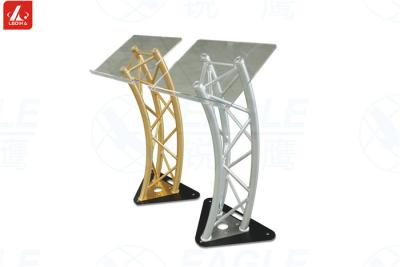 China Soporte de altavoz de aluminio de acrílico desmontable 3,9 pies para las universidades/las iglesias en venta