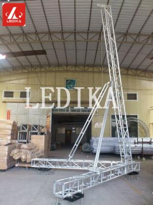 China Single DJ Speaker Truss / Speaker Stands 12M Height Aluminum Spigot Truss for sale