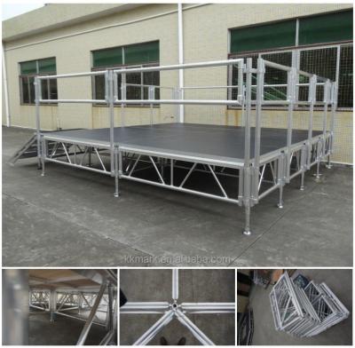 China Aluminum Roof Truss System With Stage For Concert Portable Stage Outdoor Events Stage for sale