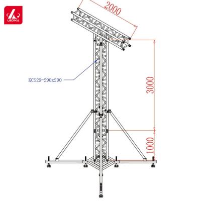 Cina Quadrato 300x300mm della struttura dell'installazione della capriata dell'altoparlante della torre del supporto di alta qualità in vendita