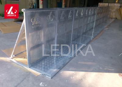 China Stable Stage Metal Crowd Control Barriers Heavy Duty Interlocking Coated for sale