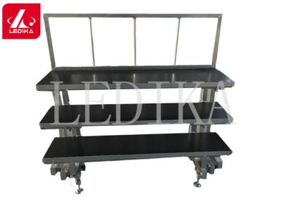 China Latest Aluminium Folding Chorus Stage Singing Platform Movable With Wheels for sale