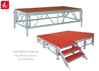 중국 알루미늄 좁은 통로 모바일 콘서트 가지고 다닐 수 있는 무대 플랫폼 1000 밀리미터 높이 판매용