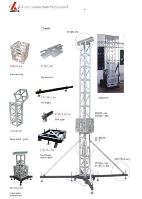 China Aufzugs-Binder-Turm-System, das auf und ab für SQS anhebt zu verkaufen