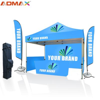 China China Factory 10X10FT Event Pop Marquees Folding Custom Printed Tent Frame Tent Shade For Trade Show Promotion for sale