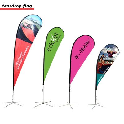 China Automotive Manufacturer Digital Printing 4m Red White Green Feather Flags Pole Advertising Custom For Sports Touring Show for sale