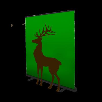 China Photography Green Foldable Backdrop Screen Roll Up Folding Portable Retractable Green Screen Background for sale