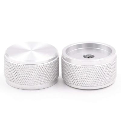 China Custom Electric Guitar Knobs CNC Machined Parts Aluminum Knurled Knob For Electric Guitar With Anodized for sale