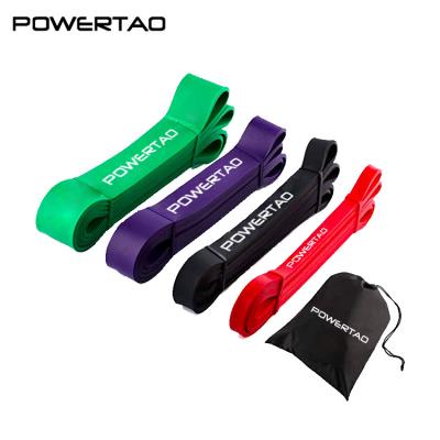 China Latex Fitness Exercise Training Bands Resistance Bands With Custom Printed Logo for sale