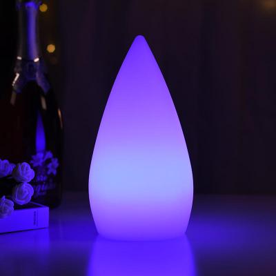 China Nordic Modern Cone Modern Decoration LED Restaurant Bar Restaurant Hotel Novelty Design OEM Wireless Rechargeable Table Lamp Lights for sale