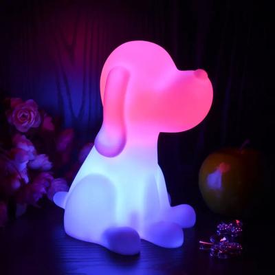 China BSCI Modern 3d Rechargeable Indoor Waterproof Customized Decorative Led Bedside Dog Night Lamp For Kids for sale