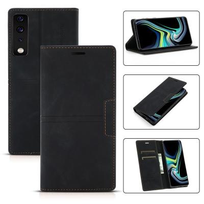 China With Imagination Luxury Suction Stand Wallet Magnetic Flip With Card Slot Leather Case For LG Stylo 5 LG Stylo 6 LG Stylo 7 Cover Shell for sale