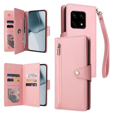 China With Cover 9 8 7T Flip Leather Case For OnePlus Nord N300 N20 N200 2 N10 N100 10 Luxury Stand Wallet Rivet Buckle Multi-card Zipper Pro for sale