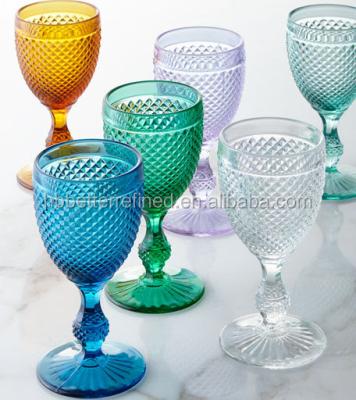 China Hand Made Pineapple Pineapple Colored Glass Tumblers for sale