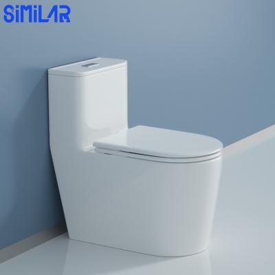 China Dual-Flush SIMILAR Factory Anti-splash Design One Piece Toilet Bowl for sale