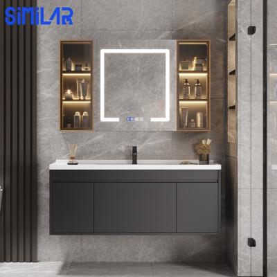 China Modern SIMILAR Factory Luxury Wall Mount Floating Bathroom Vanity for sale