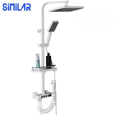 China With Slide Bar SIMILAR Factory Luxury Bath Quality Brass Mixer Shower System Set for sale