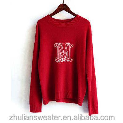 China Anti-wrinkle Custom Sweater Knit Wool Women Fashion Clothing Casual Winter Plus Size Women'S Sweaters for sale