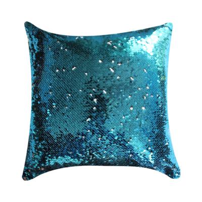 China Blank Reversible Magic Tile Anti Dust Mite Image Logo Decor Flip Mermaid Sequin Pillow Case Covers Custom Sublimation for sale