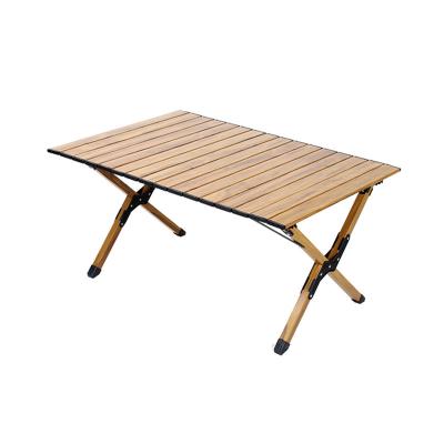 China Garden Picnic Dining Table Wooden Table BBQ Grill Easy Carry Outdoor Portable Folding Folding Wooden Table for sale