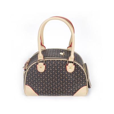 China Fashion breathable luxury pet outdoor waterproof high-grade leather bag is suitable for travel, walking for sale