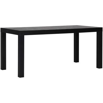 China Modern Nordic Minimalist Wood Square Small Table Home Style Living Room Black Coffee Table for sale