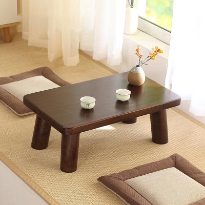 China Japanese Mini Home Coffee Table Japanese Tatami Solid Wood Square Table Bay Window Small for sale