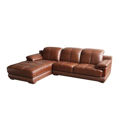 China Modular Set Furniture Brown Floor Corner Chesterfield Recliner Mini Sofa Bed Synthetic Leather Arabic Chair for sale