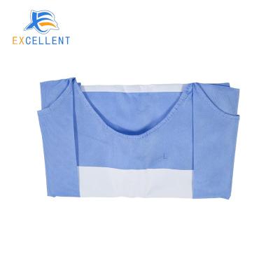 China Disposable Sterile Best Seller Nonwoven Patient Gown With Quality Assurance for sale