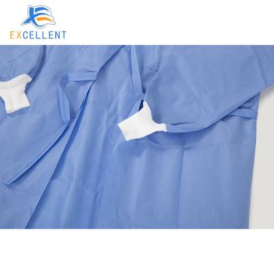 China Disposable Reliable Sterile Bestselling Patient Nonwoven Gown With Quality Assurance for sale