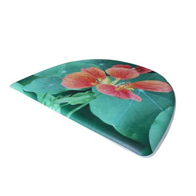 China High Density Soft Anti-fatigue PVC Waterproof Comfortable Custom Printed Semicircular Anti-fatigue Floor Mats for sale