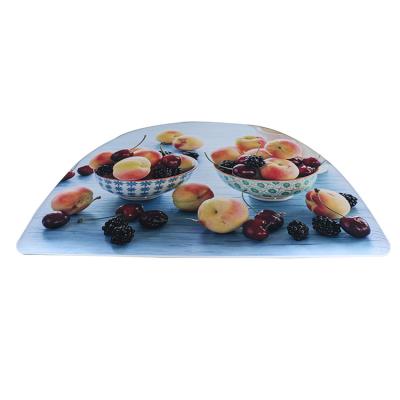 China Factory Direct Sales of Anti-fatigue Printed Design Comfortable Waterproof Semicircular Anti-fatigue Mats For Kitchen for sale