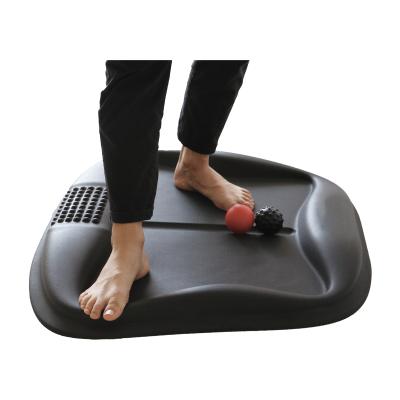 China Stain Resistant High Quality Desk Standing Mat Desk Mat Black With Foot Massager Ball for sale