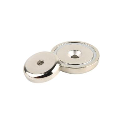 China Antirust Industrial Neodymium Pot Magnets With Countersunk Hole Customized for sale