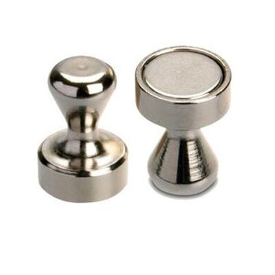 China Farbige Neodym-Push-Pin-Magnete mit Metallgehäuse Dia 12-25mm zu verkaufen