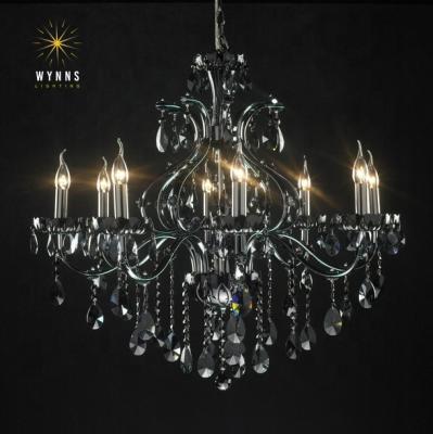 China Europe America Bohemia Style Black Color Candle Chandelier for sale