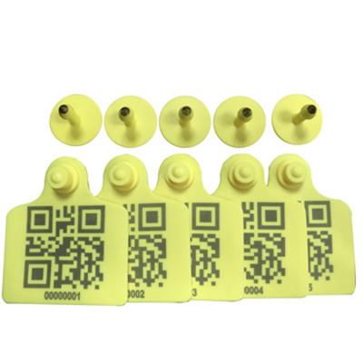 China Farms Cheap Price TPU Animal Tagger With Laser Printing Cattle Ear Tag RFID Applicator UHF SI for sale