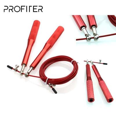 China Ball Bearing Aluminum High Speed ​​Aluminum Handle Exercise Fitness Jump Rope Adjustable Steel Cable for sale