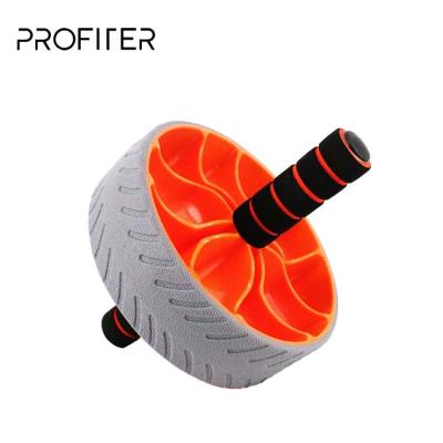 China Plastic PP+ABS+Foam Fitnessr Body Exercise Roller Abdominal Wheel With Foam Handle for sale