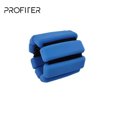 China Adjustable Silicone+Iron Block Gym Home Workout Silicone Wrist Weight Wristband Ratio for sale