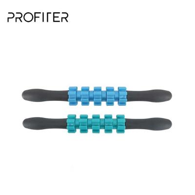 China ABS+TPE Fitness Body Massager Stick Muscle Massage Roller Stick Yoga Accessories for sale