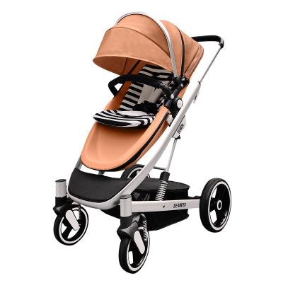 China Polyester 2021 Most Expensive Diamond Pro Multifunctional Leather Wholesale 2 in 1 Stroller with Luxury Travel System for sale